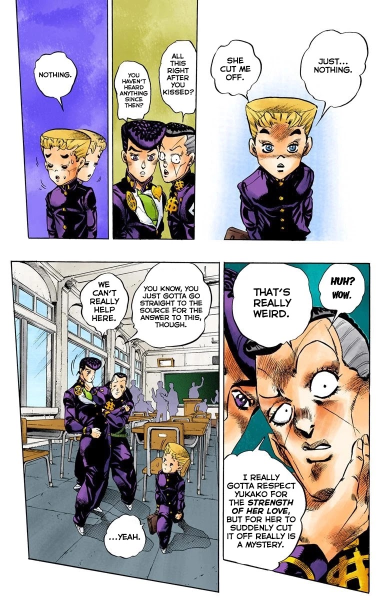 JoJo's Bizarre Adventure Part 4 - Diamond is Unbreakable (Official Colored) Chapter 87 page 6 - Chapter 87: Yamagishi Yukako Wants to be Like Cinderella - Part 5