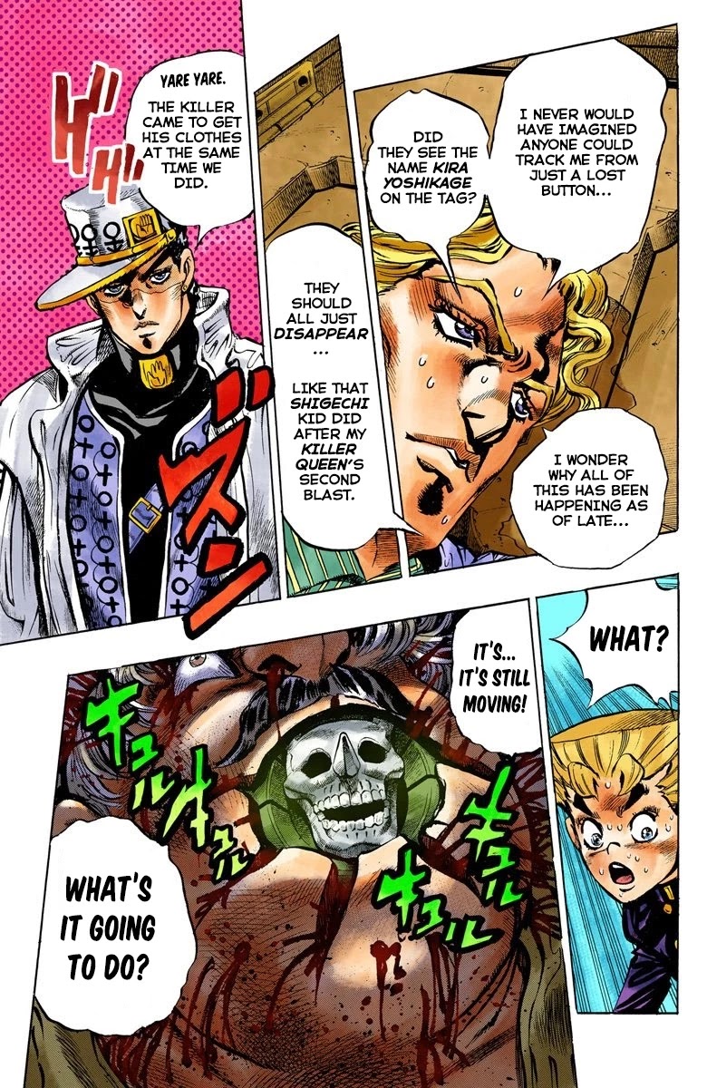 JoJo's Bizarre Adventure Part 4 - Diamond is Unbreakable (Official Colored) Chapter 89 page 19 - Chapter 89: Sheer Heart Attack - Part 1