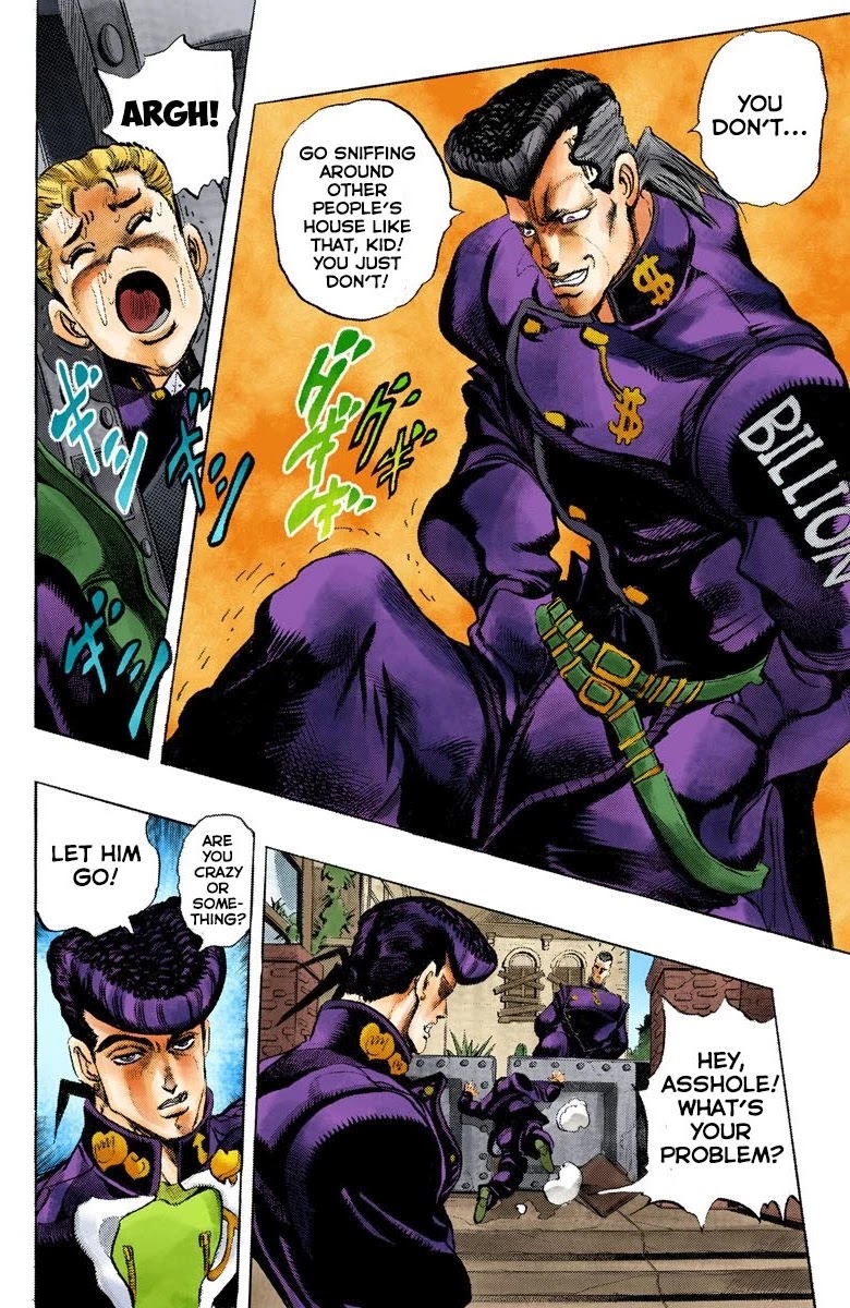 JoJo's Bizarre Adventure Part 4 - Diamond is Unbreakable (Official Colored) Chapter 9 page 13 - Chapter 9: The Nijimura Brothers - Part 1