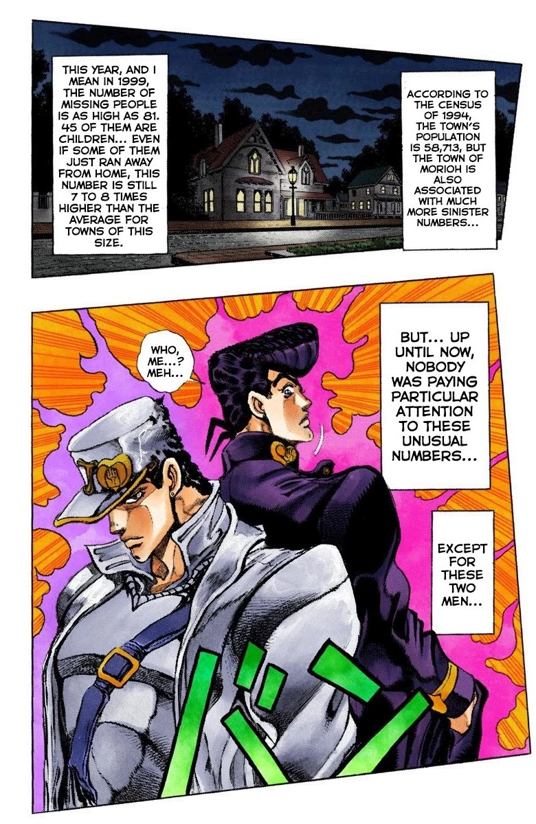 JoJo's Bizarre Adventure Part 4 - Diamond is Unbreakable (Official Colored) Chapter 9 page 5 - Chapter 9: The Nijimura Brothers - Part 1