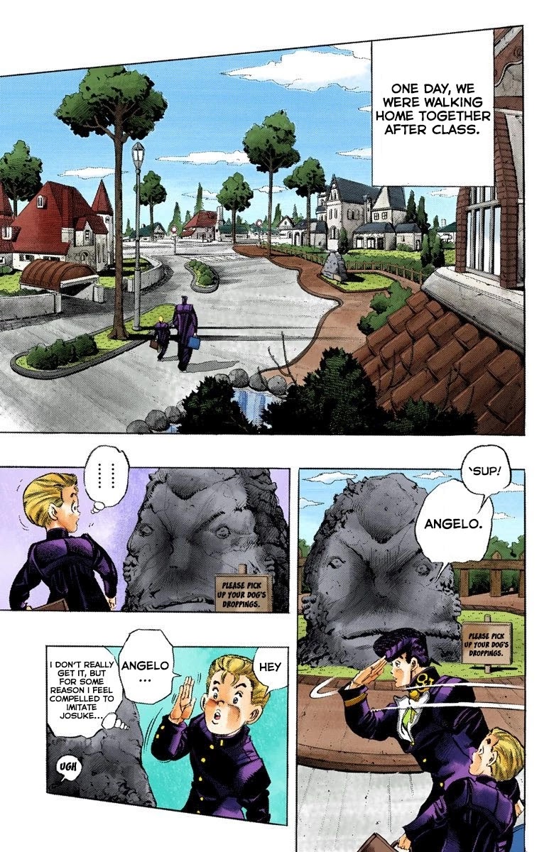 JoJo's Bizarre Adventure Part 4 - Diamond is Unbreakable (Official Colored) Chapter 9 page 6 - Chapter 9: The Nijimura Brothers - Part 1