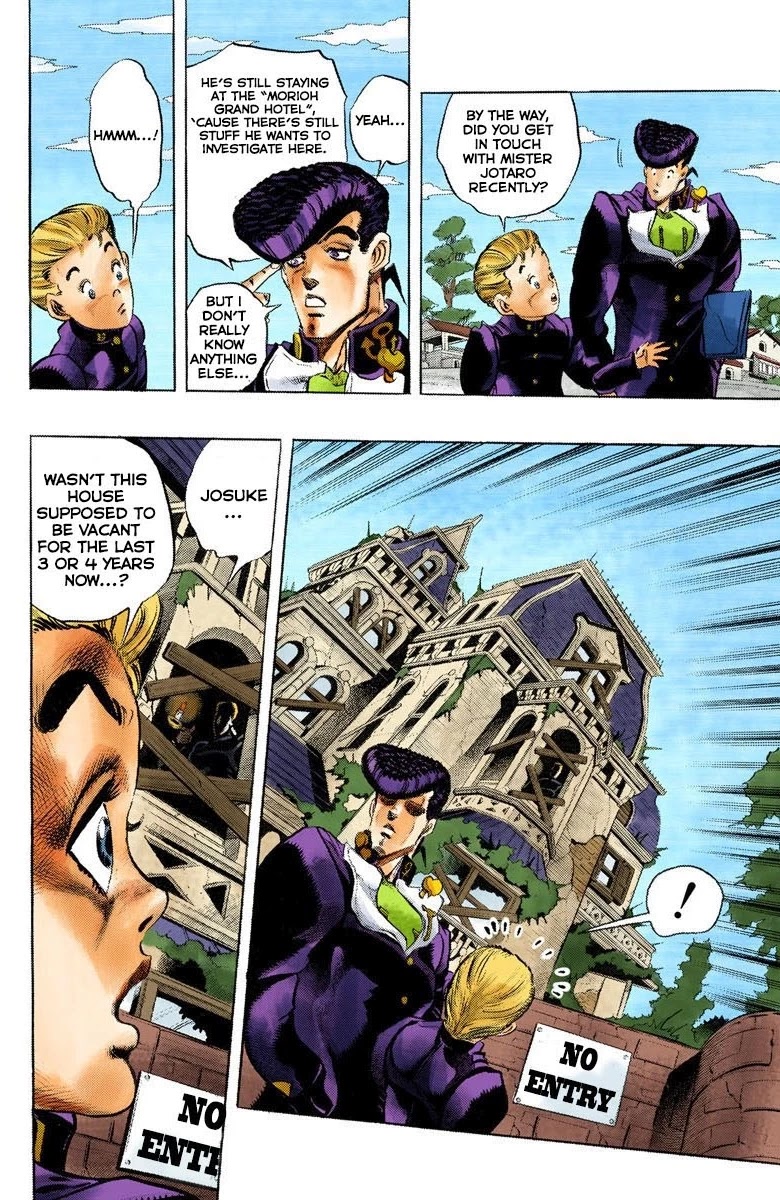 JoJo's Bizarre Adventure Part 4 - Diamond is Unbreakable (Official Colored) Chapter 9 page 7 - Chapter 9: The Nijimura Brothers - Part 1