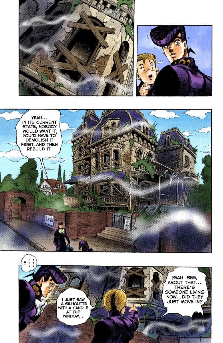 JoJo's Bizarre Adventure Part 4 - Diamond is Unbreakable (Official Colored) Chapter 9 page 8 - Chapter 9: The Nijimura Brothers - Part 1