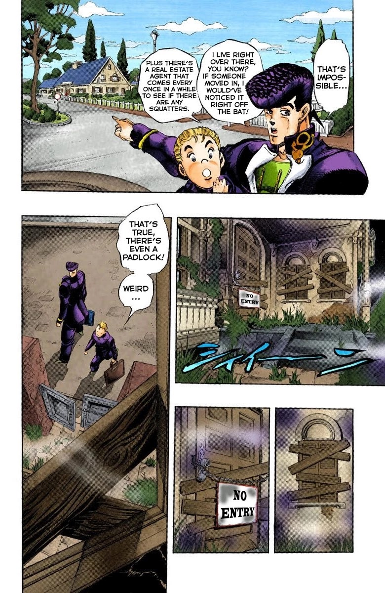 JoJo's Bizarre Adventure Part 4 - Diamond is Unbreakable (Official Colored) Chapter 9 page 9 - Chapter 9: The Nijimura Brothers - Part 1