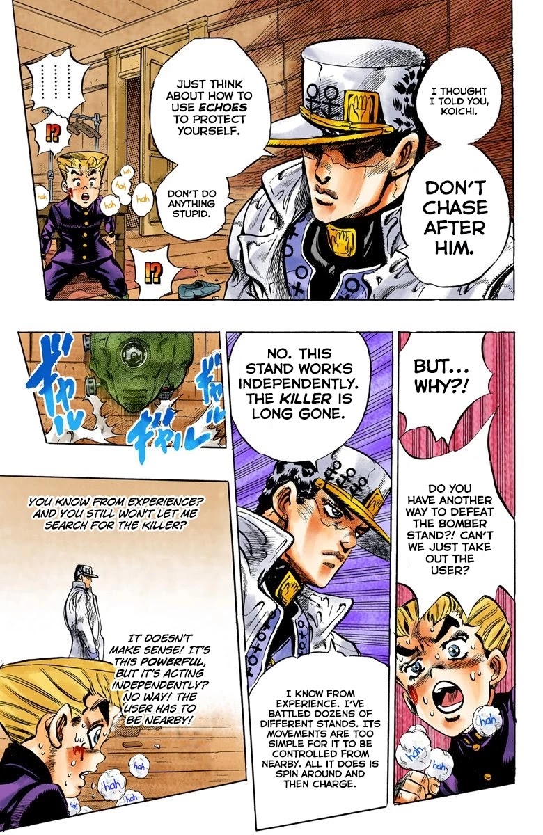 JoJo's Bizarre Adventure Part 4 - Diamond is Unbreakable (Official Colored) Chapter 91 page 14 - Chapter 91: Sheer Heart Attack - Part 3