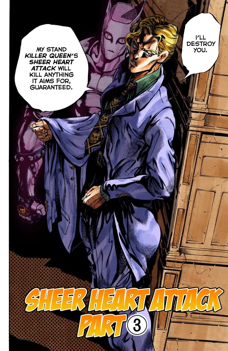 JoJo's Bizarre Adventure Part 4 - Diamond is Unbreakable (Official Colored) Chapter 91 page 3 - Chapter 91: Sheer Heart Attack - Part 3