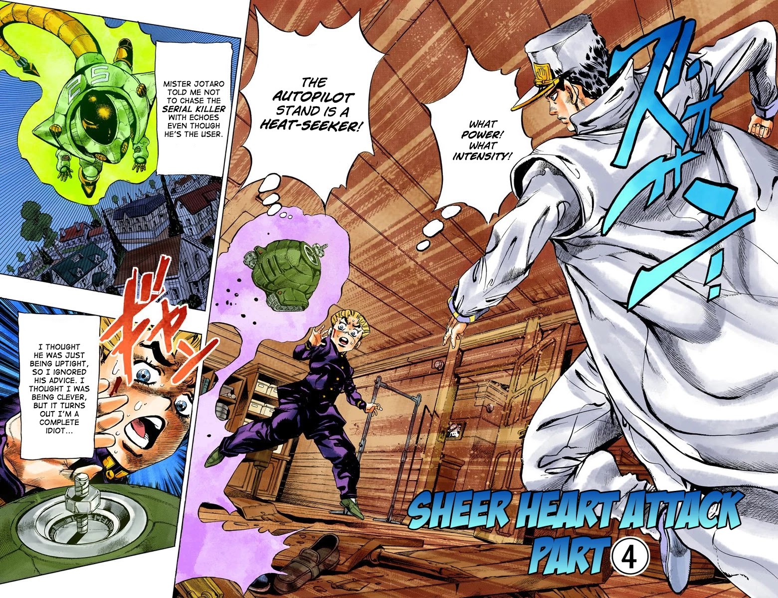 JoJo's Bizarre Adventure Part 4 - Diamond is Unbreakable (Official Colored) Chapter 92 page 1 - Chapter 92: Sheer Heart Attack - Part 4