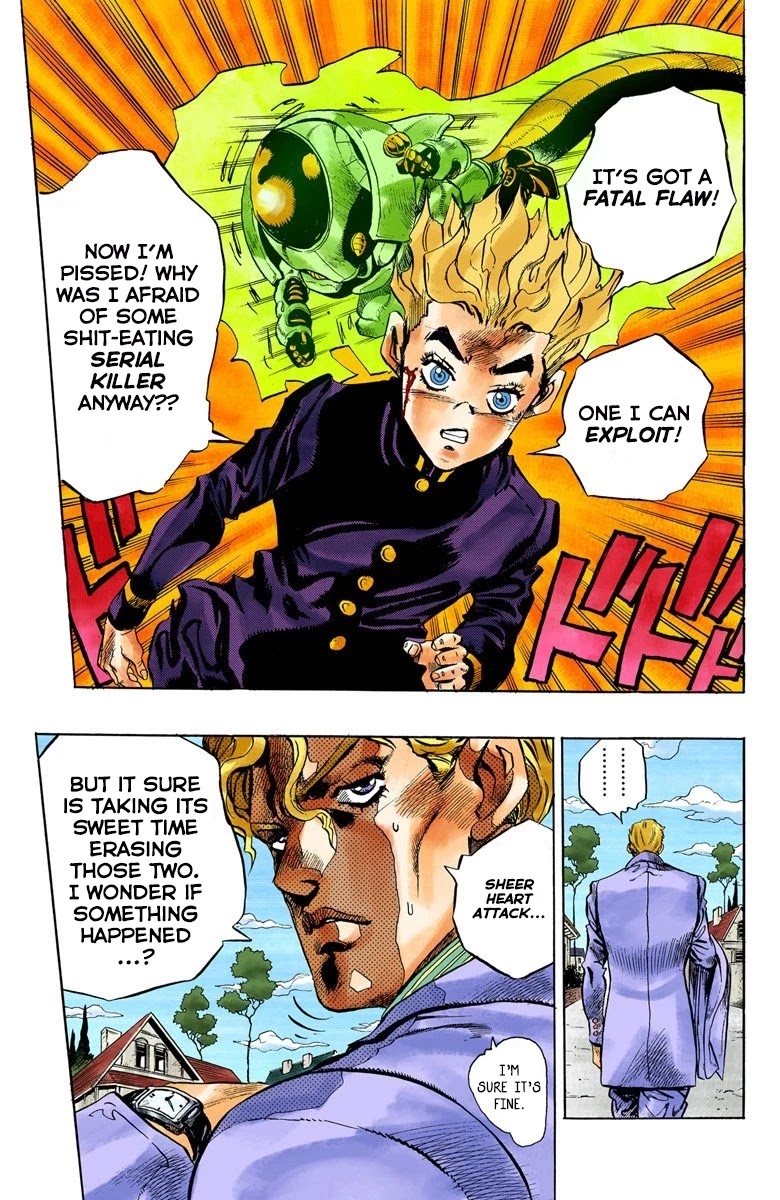 JoJo's Bizarre Adventure Part 4 - Diamond is Unbreakable (Official Colored) Chapter 92 page 19 - Chapter 92: Sheer Heart Attack - Part 4