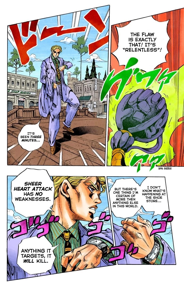 JoJo's Bizarre Adventure Part 4 - Diamond is Unbreakable (Official Colored) Chapter 93 page 5 - Chapter 93: Sheer Heart Attack - Part 5