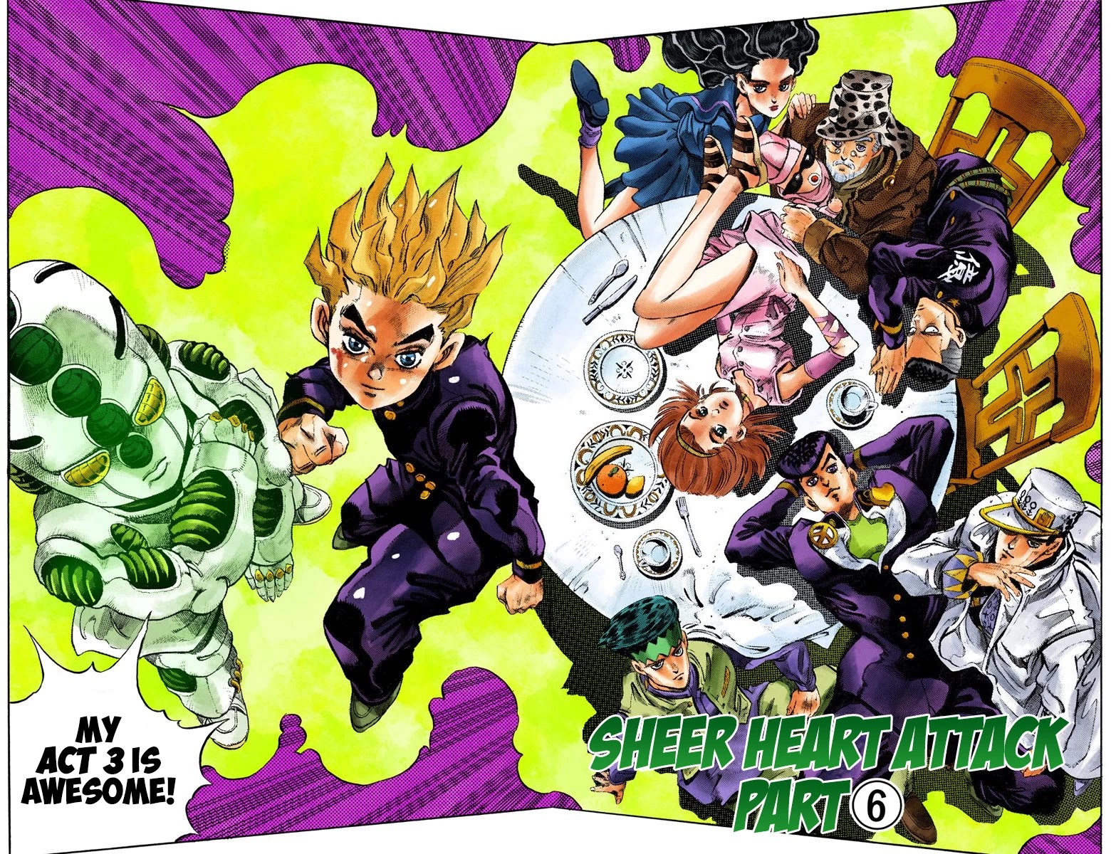 JoJo's Bizarre Adventure Part 4 - Diamond is Unbreakable (Official Colored) Chapter 94 page 1 - Chapter 94: Sheer Heart Attack - Part 6