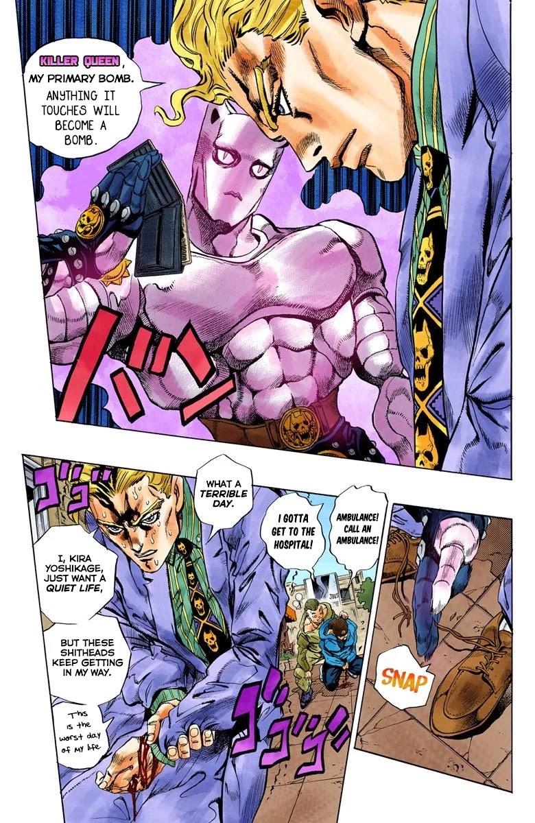 JoJo's Bizarre Adventure Part 4 - Diamond is Unbreakable (Official Colored) Chapter 95 page 13 - Chapter 95: Sheer Heart Attack - Part 7