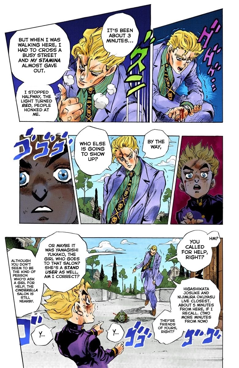 JoJo's Bizarre Adventure Part 4 - Diamond is Unbreakable (Official Colored) Chapter 95 page 17 - Chapter 95: Sheer Heart Attack - Part 7