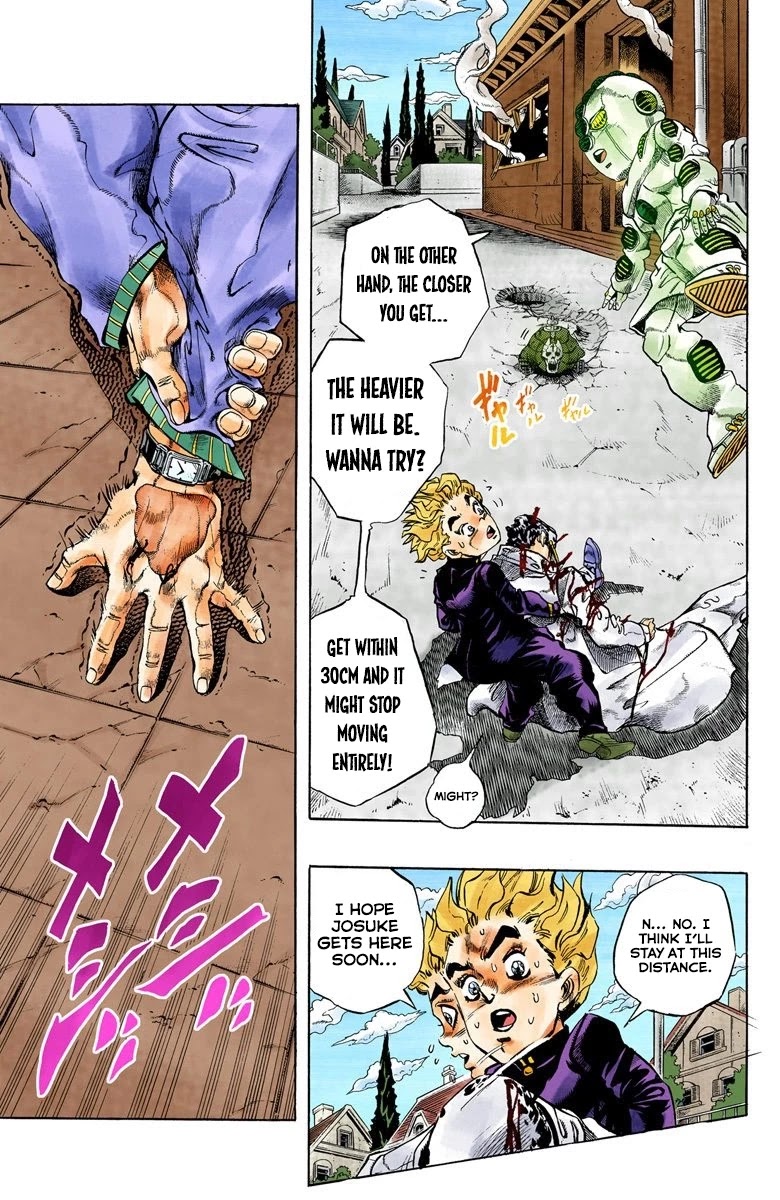 JoJo's Bizarre Adventure Part 4 - Diamond is Unbreakable (Official Colored) Chapter 95 page 5 - Chapter 95: Sheer Heart Attack - Part 7