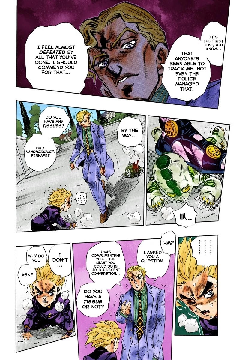 JoJo's Bizarre Adventure Part 4 - Diamond is Unbreakable (Official Colored) Chapter 96 page 13 - Chapter 96: Sheer Heart Attack - Part 8