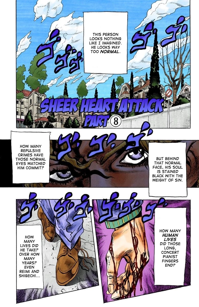 JoJo's Bizarre Adventure Part 4 - Diamond is Unbreakable (Official Colored) Chapter 96 page 2 - Chapter 96: Sheer Heart Attack - Part 8