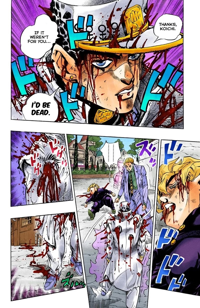 JoJo's Bizarre Adventure Part 4 - Diamond is Unbreakable (Official Colored) Chapter 97 page 10 - Chapter 97: Sheer Heart Attack - Part 9