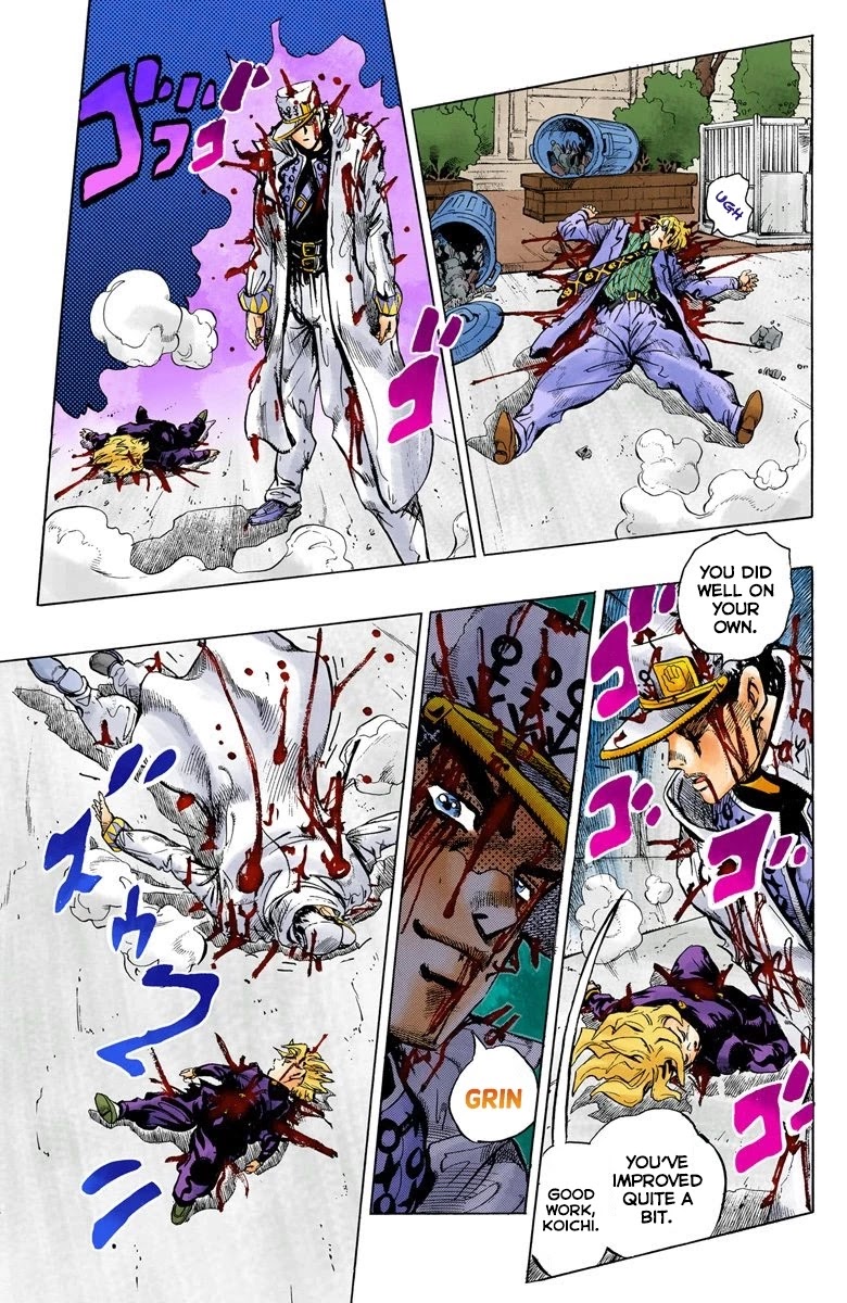 JoJo's Bizarre Adventure Part 4 - Diamond is Unbreakable (Official Colored) Chapter 97 page 17 - Chapter 97: Sheer Heart Attack - Part 9