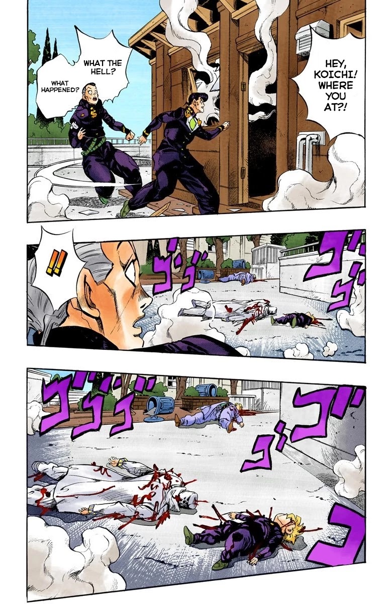 JoJo's Bizarre Adventure Part 4 - Diamond is Unbreakable (Official Colored) Chapter 97 page 18 - Chapter 97: Sheer Heart Attack - Part 9