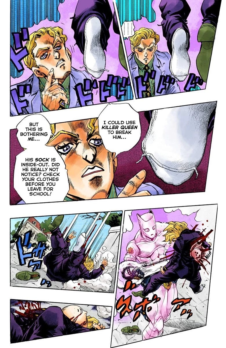 JoJo's Bizarre Adventure Part 4 - Diamond is Unbreakable (Official Colored) Chapter 97 page 4 - Chapter 97: Sheer Heart Attack - Part 9