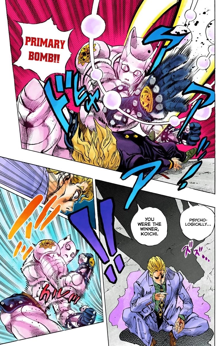 JoJo's Bizarre Adventure Part 4 - Diamond is Unbreakable (Official Colored) Chapter 97 page 7 - Chapter 97: Sheer Heart Attack - Part 9