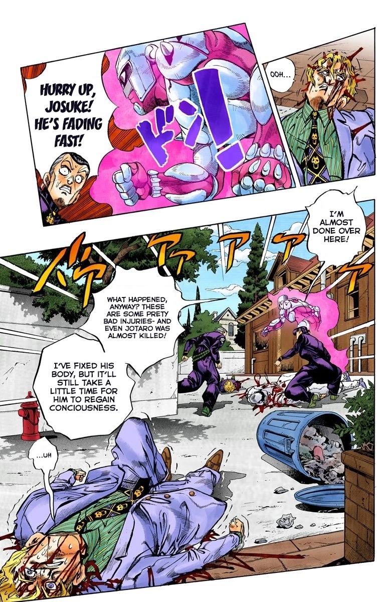 JoJo's Bizarre Adventure Part 4 - Diamond is Unbreakable (Official Colored) Chapter 98 page 4 - Chapter 98: Sheer Heart Attack - Part 10
