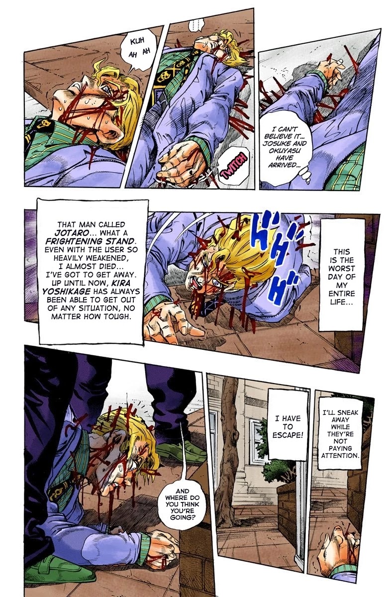 JoJo's Bizarre Adventure Part 4 - Diamond is Unbreakable (Official Colored) Chapter 98 page 5 - Chapter 98: Sheer Heart Attack - Part 10
