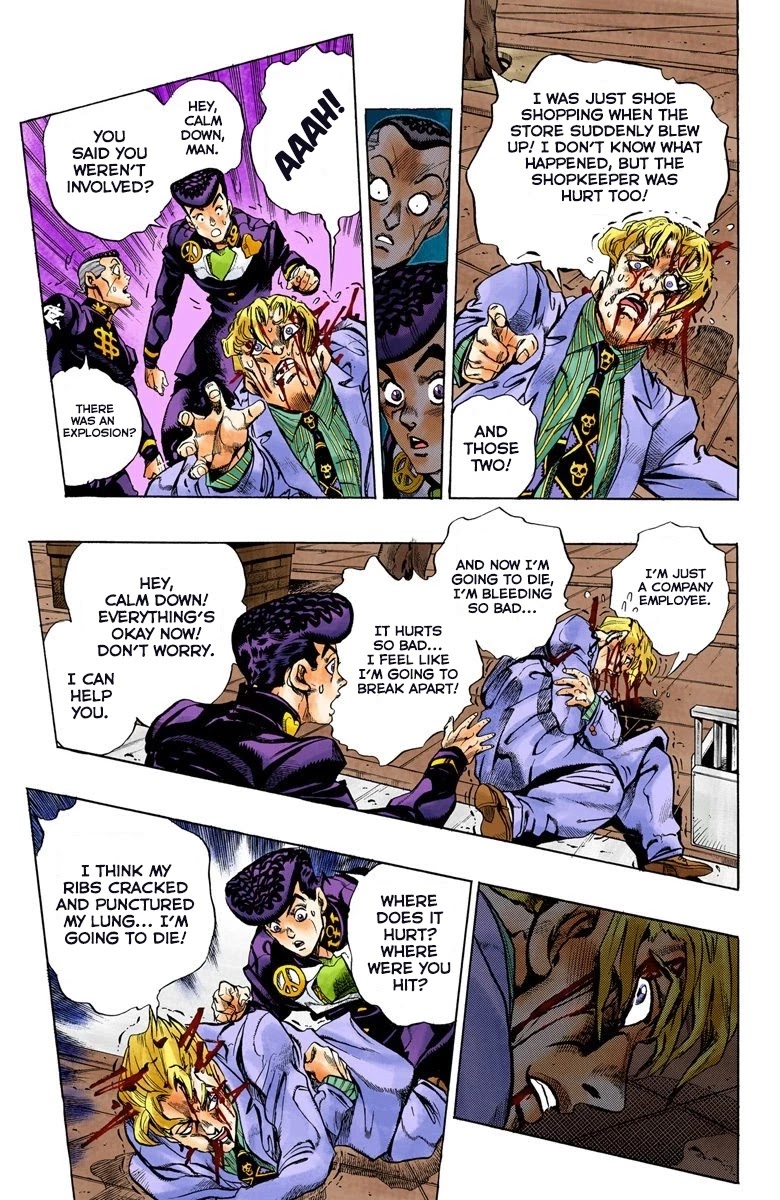 JoJo's Bizarre Adventure Part 4 - Diamond is Unbreakable (Official Colored) Chapter 98 page 8 - Chapter 98: Sheer Heart Attack - Part 10