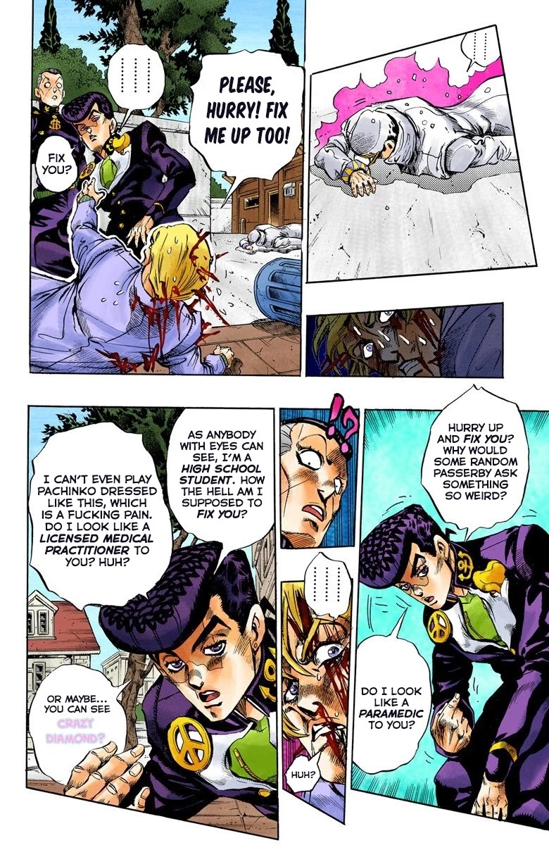 JoJo's Bizarre Adventure Part 4 - Diamond is Unbreakable (Official Colored) Chapter 98 page 9 - Chapter 98: Sheer Heart Attack - Part 10