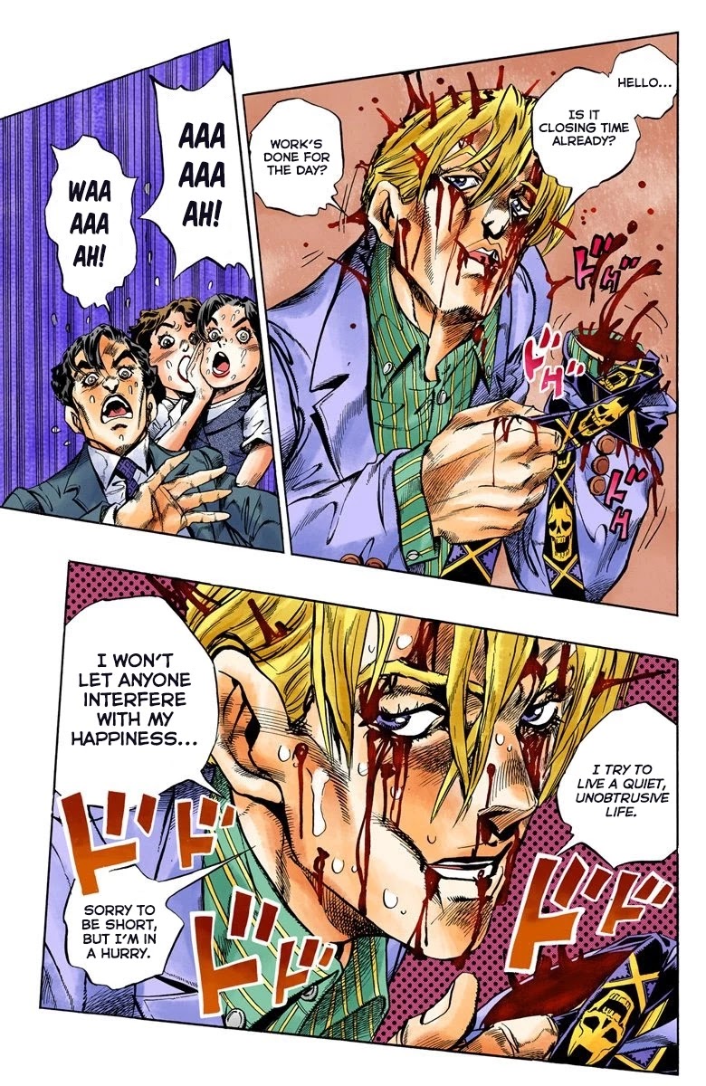 JoJo's Bizarre Adventure Part 4 - Diamond is Unbreakable (Official Colored) Chapter 99 page 4 - Chapter 99: Sheer Heart Attack - Part 11