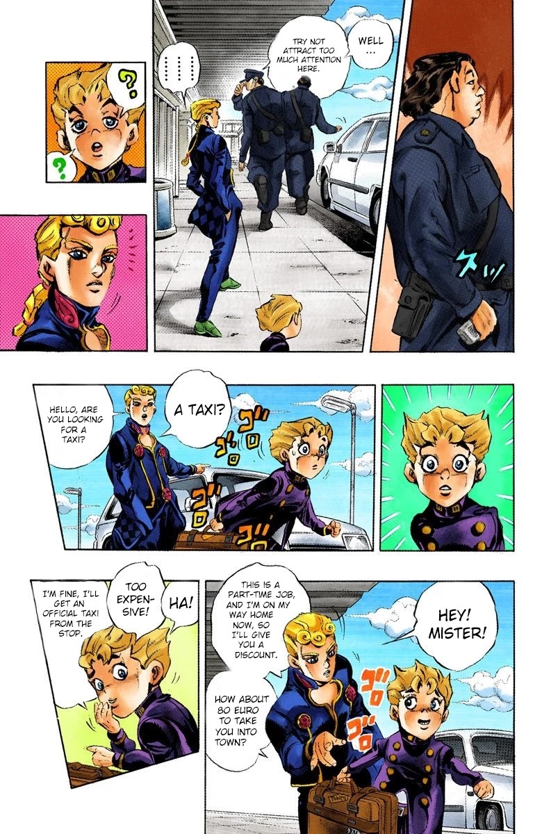 JoJo's Bizarre Adventure Part 5 - Vento Aureo (Official Colored) Chapter 1 page 10 - Chapter 1: Gold Experience Part 1