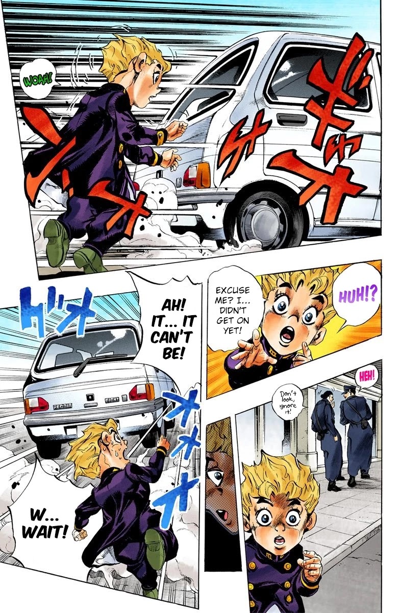 JoJo's Bizarre Adventure Part 5 - Vento Aureo (Official Colored) Chapter 1 page 14 - Chapter 1: Gold Experience Part 1