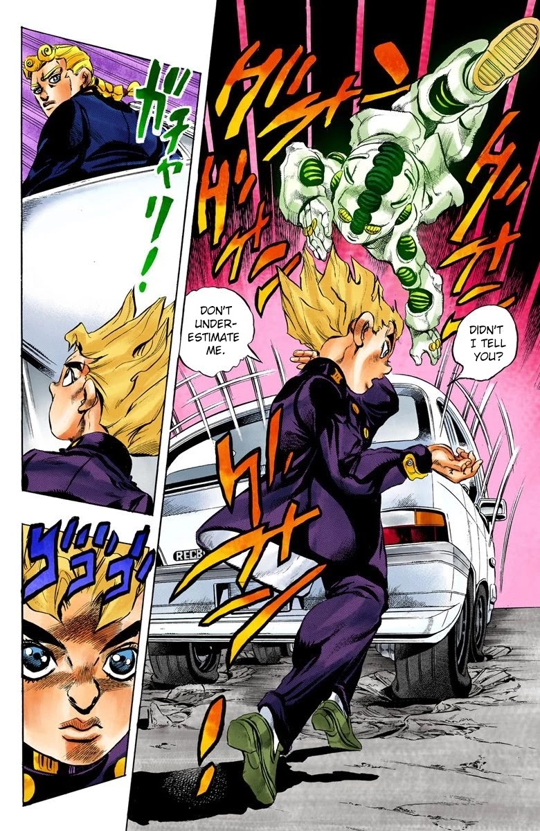 JoJo's Bizarre Adventure Part 5 - Vento Aureo (Official Colored) Chapter 1 page 17 - Chapter 1: Gold Experience Part 1