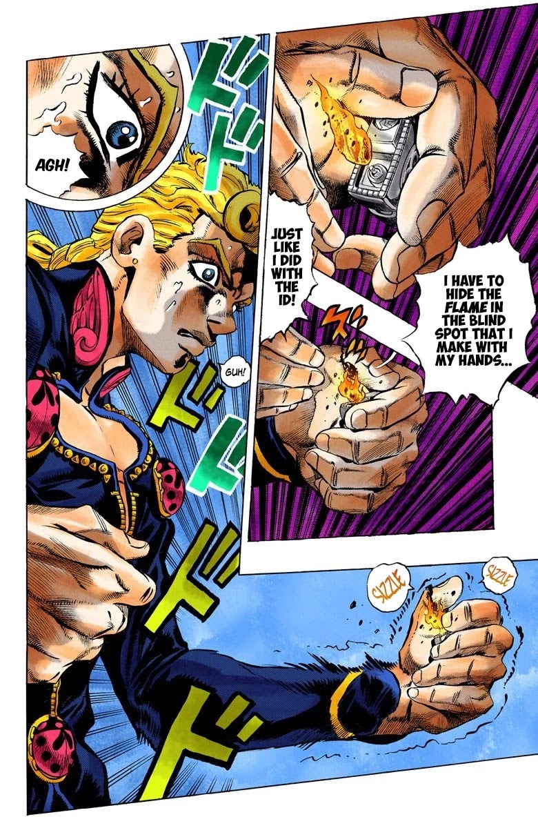 JoJo's Bizarre Adventure Part 5 - Vento Aureo (Official Colored) Chapter 10 page 15 - Chapter 10: Meet the Gangster Behind the Wall Part 2