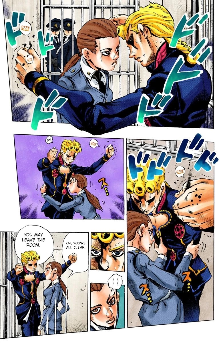 JoJo's Bizarre Adventure Part 5 - Vento Aureo (Official Colored) Chapter 10 page 16 - Chapter 10: Meet the Gangster Behind the Wall Part 2