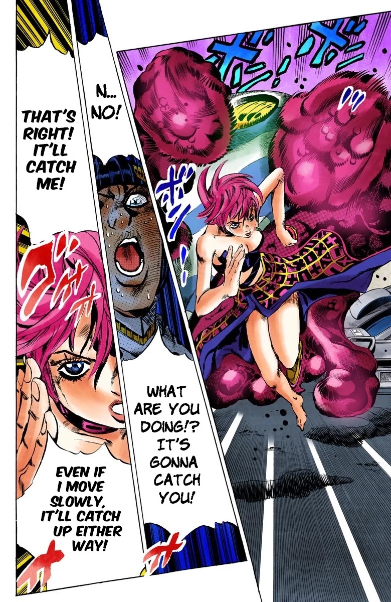 JoJo's Bizarre Adventure Part 5 - Vento Aureo (Official Colored) Chapter 100 page 12 - Chapter 100: Spice Girl Part 1