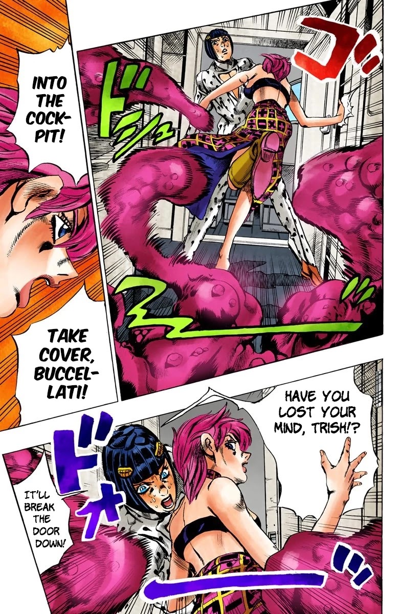 JoJo's Bizarre Adventure Part 5 - Vento Aureo (Official Colored) Chapter 100 page 13 - Chapter 100: Spice Girl Part 1