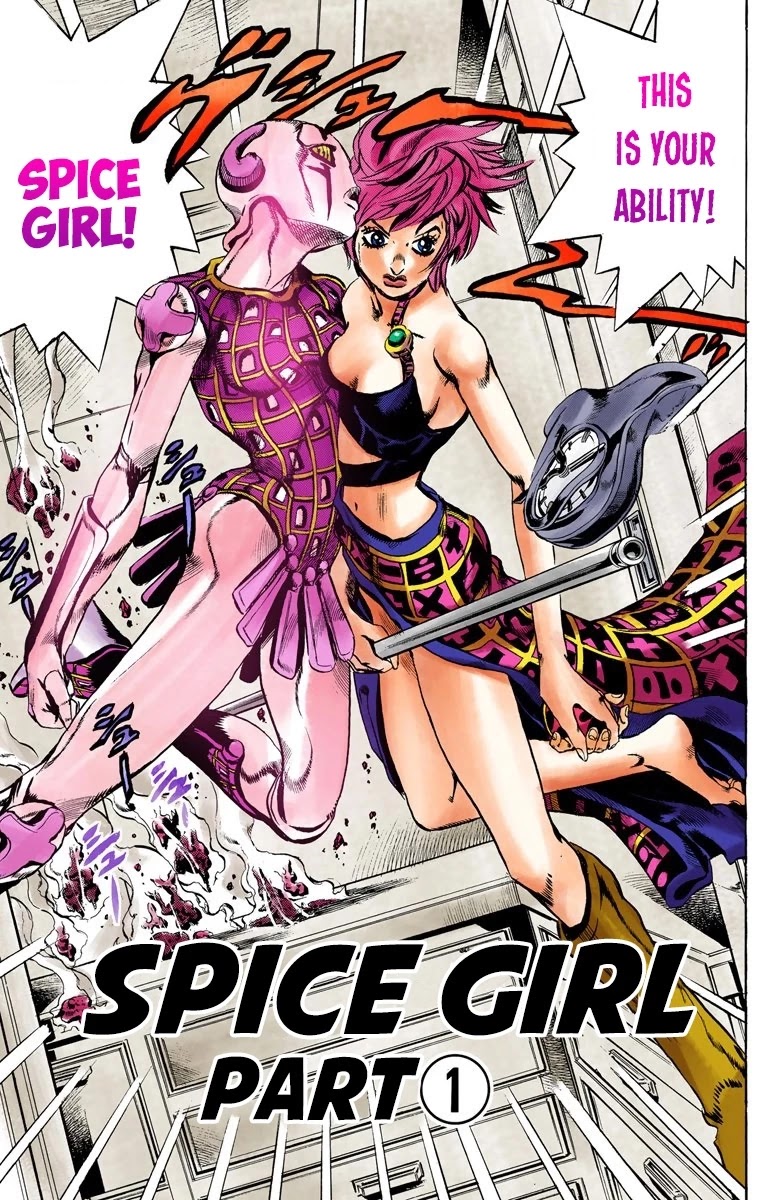 JoJo's Bizarre Adventure Part 5 - Vento Aureo (Official Colored) Chapter 100 page 4 - Chapter 100: Spice Girl Part 1