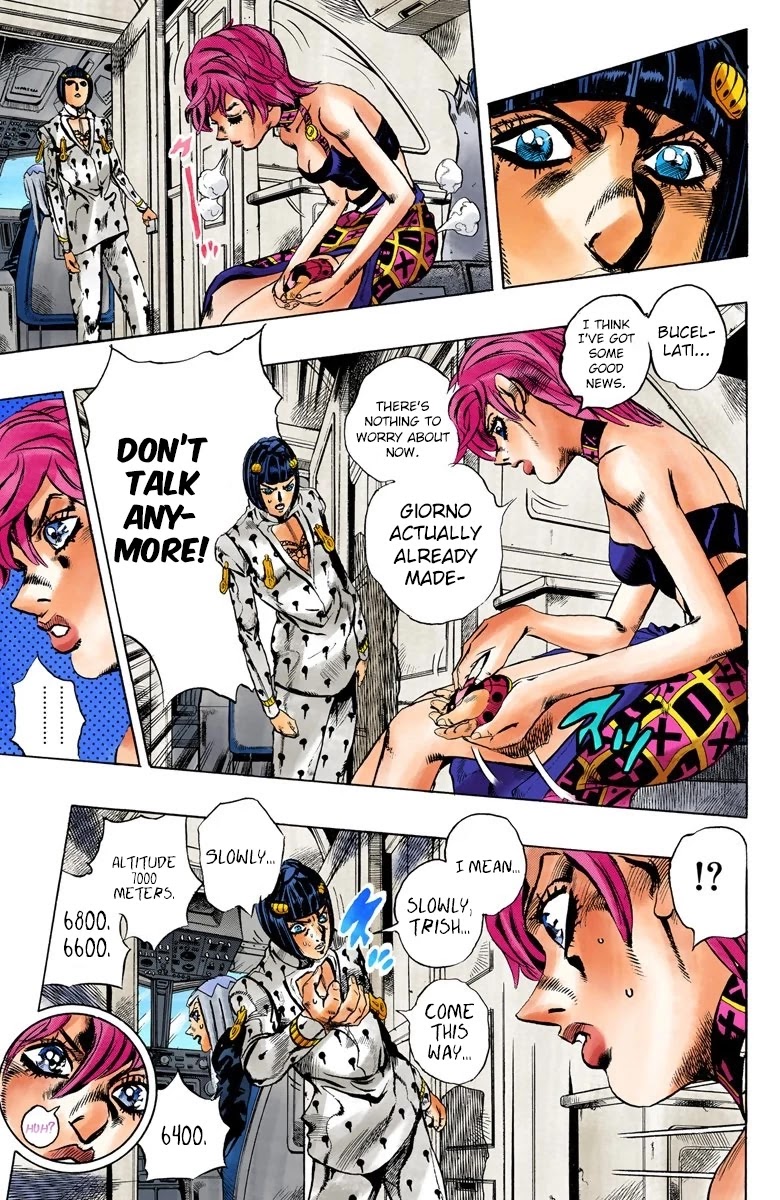 JoJo's Bizarre Adventure Part 5 - Vento Aureo (Official Colored) Chapter 100 page 6 - Chapter 100: Spice Girl Part 1
