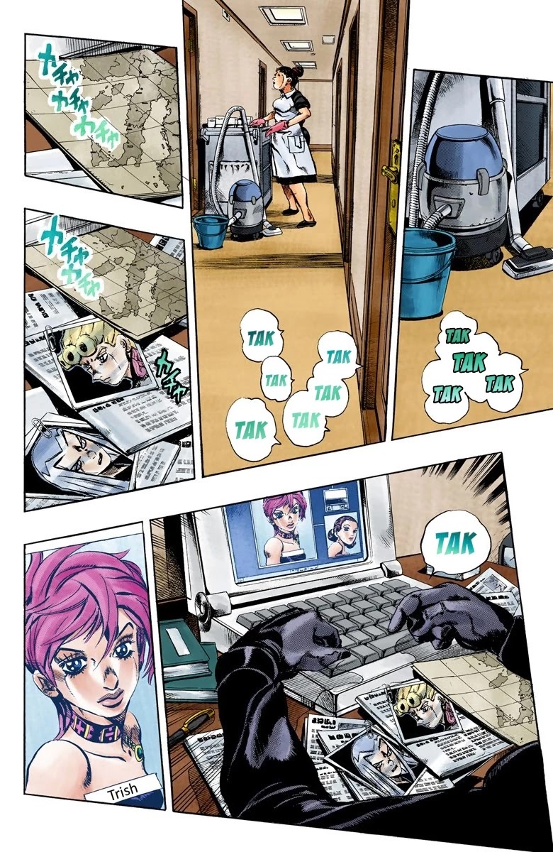 JoJo's Bizarre Adventure Part 5 - Vento Aureo (Official Colored) Chapter 101 page 11 - Chapter 101: Spice Girl Part 2