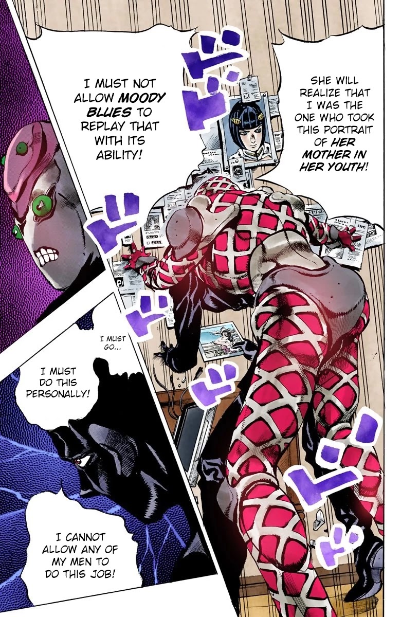 JoJo's Bizarre Adventure Part 5 - Vento Aureo (Official Colored) Chapter 101 page 18 - Chapter 101: Spice Girl Part 2