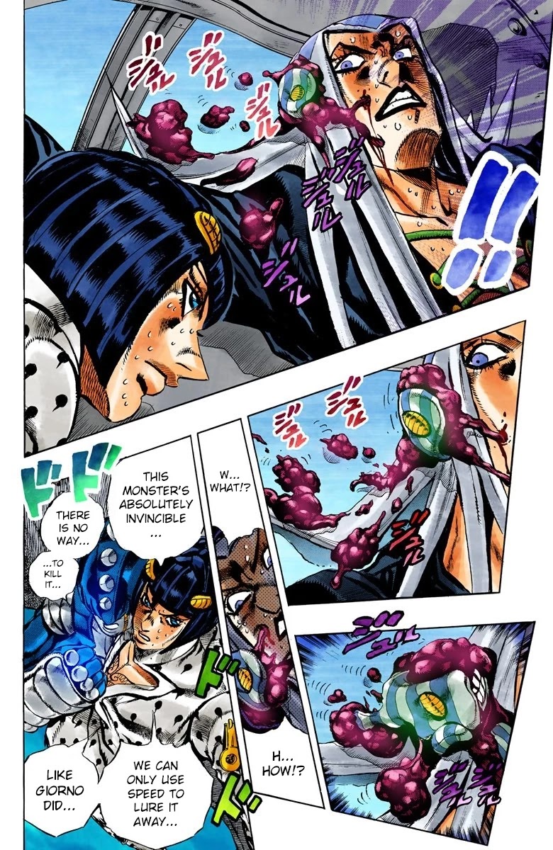 JoJo's Bizarre Adventure Part 5 - Vento Aureo (Official Colored) Chapter 101 page 5 - Chapter 101: Spice Girl Part 2