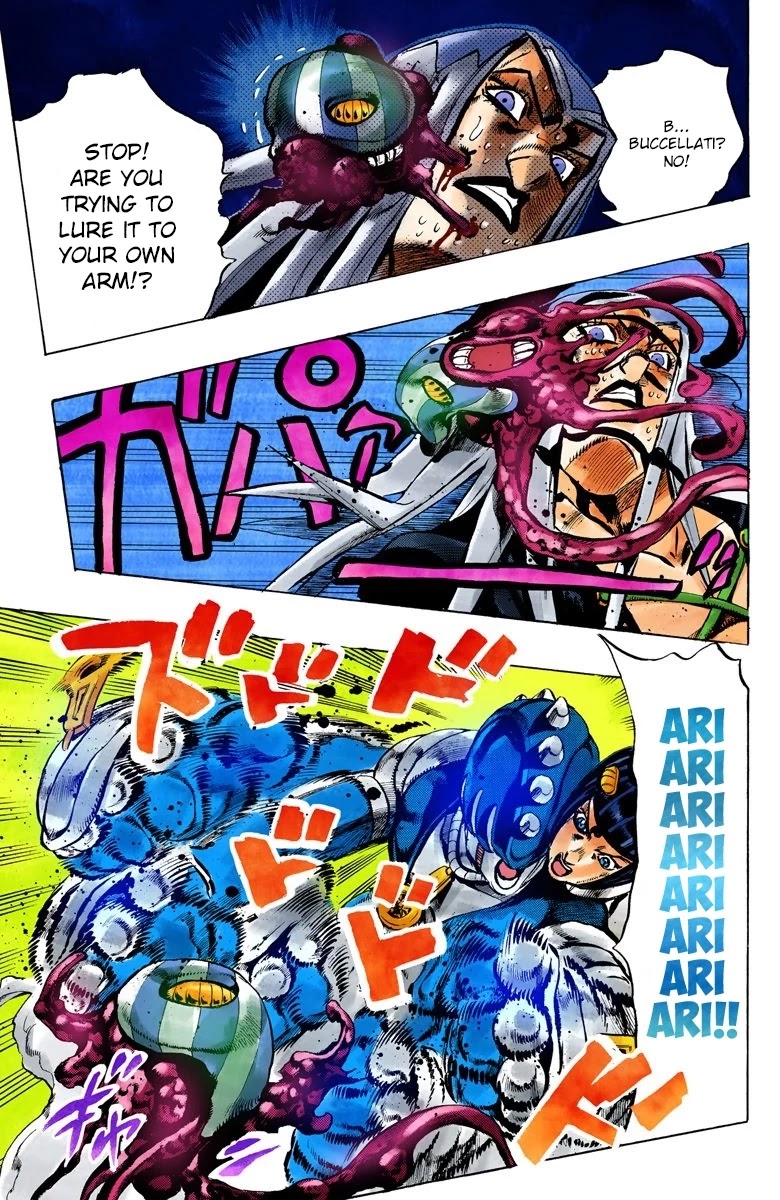 JoJo's Bizarre Adventure Part 5 - Vento Aureo (Official Colored) Chapter 101 page 6 - Chapter 101: Spice Girl Part 2
