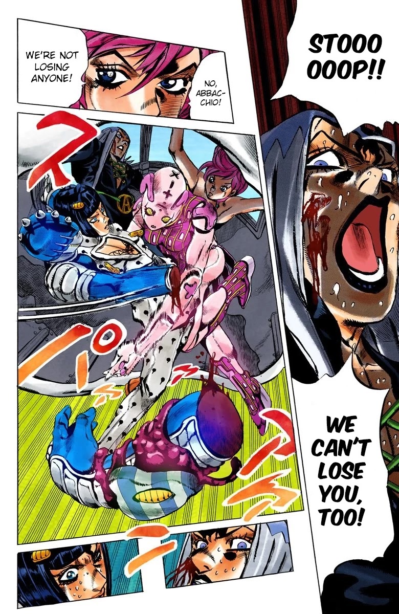 JoJo's Bizarre Adventure Part 5 - Vento Aureo (Official Colored) Chapter 101 page 7 - Chapter 101: Spice Girl Part 2