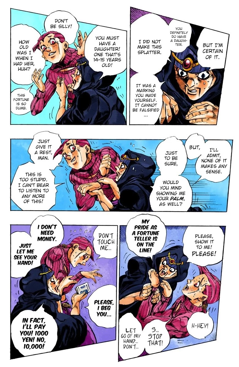 JoJo's Bizarre Adventure Part 5 - Vento Aureo (Official Colored) Chapter 102 page 11 - Chapter 102: The Island of Sardegna - Storm Warning!