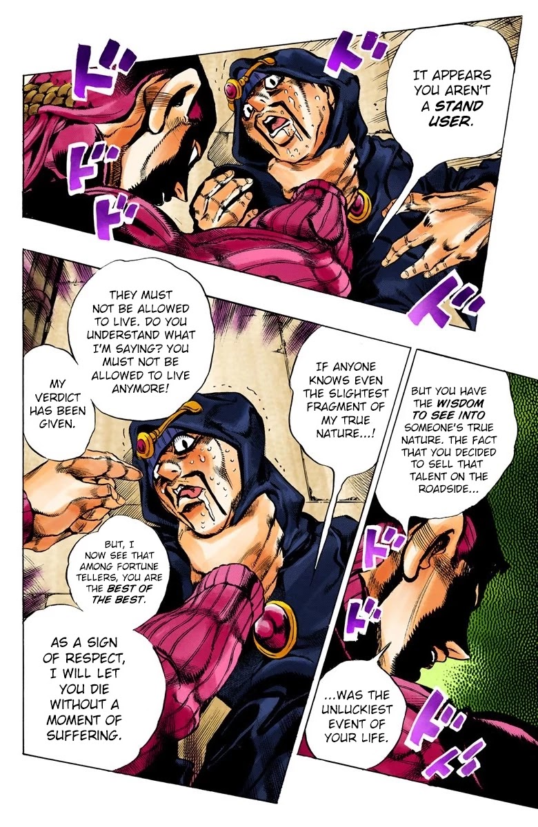 JoJo's Bizarre Adventure Part 5 - Vento Aureo (Official Colored) Chapter 102 page 15 - Chapter 102: The Island of Sardegna - Storm Warning!