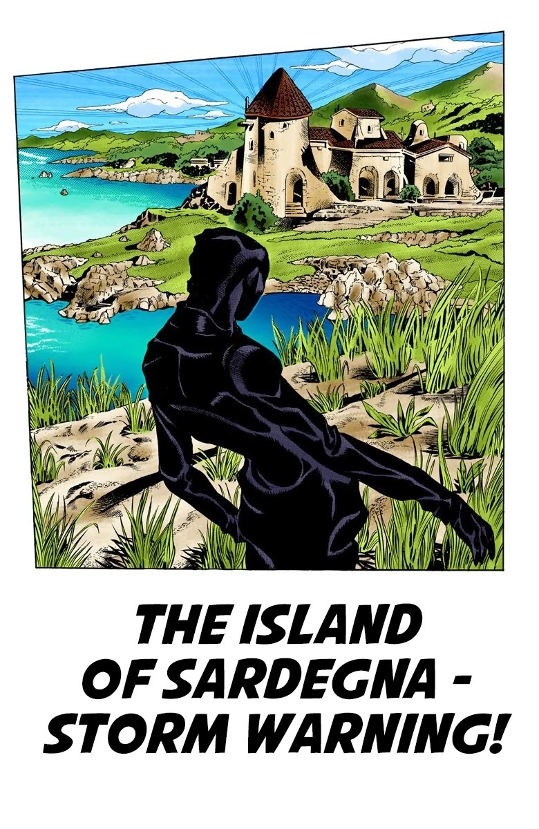 JoJo's Bizarre Adventure Part 5 - Vento Aureo (Official Colored) Chapter 102 page 2 - Chapter 102: The Island of Sardegna - Storm Warning!