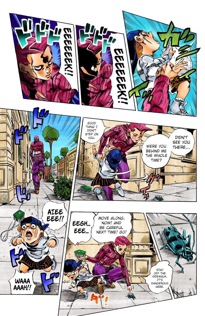 JoJo's Bizarre Adventure Part 5 - Vento Aureo (Official Colored) Chapter 102 page 20 - Chapter 102: The Island of Sardegna - Storm Warning!