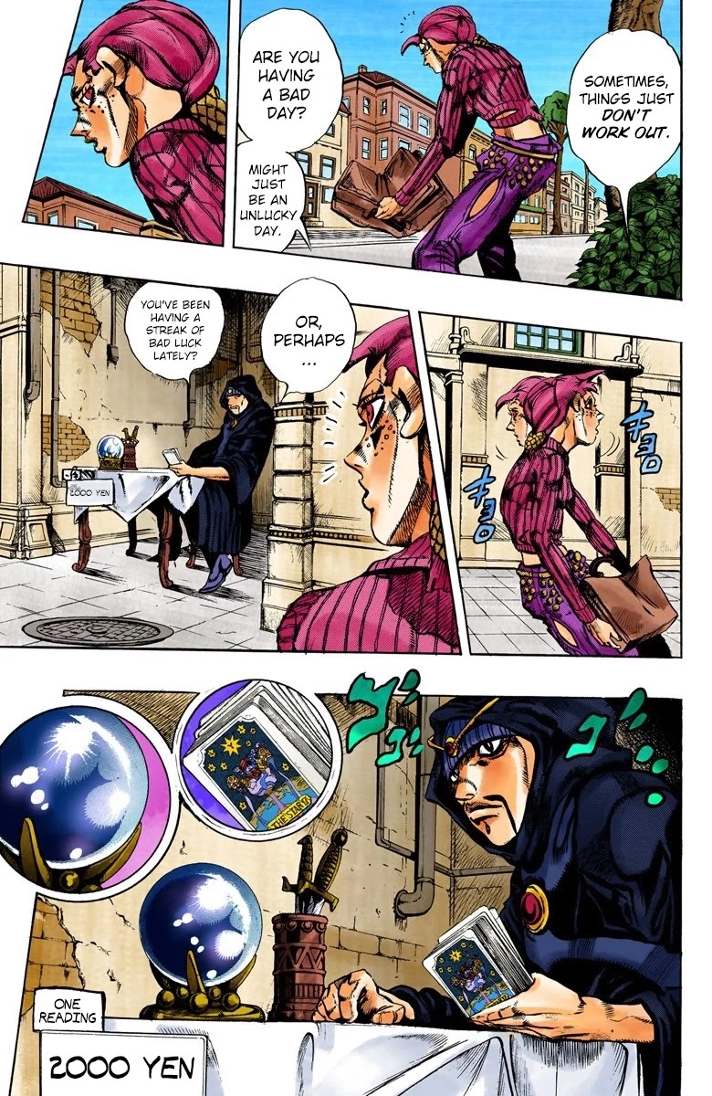 JoJo's Bizarre Adventure Part 5 - Vento Aureo (Official Colored) Chapter 102 page 6 - Chapter 102: The Island of Sardegna - Storm Warning!