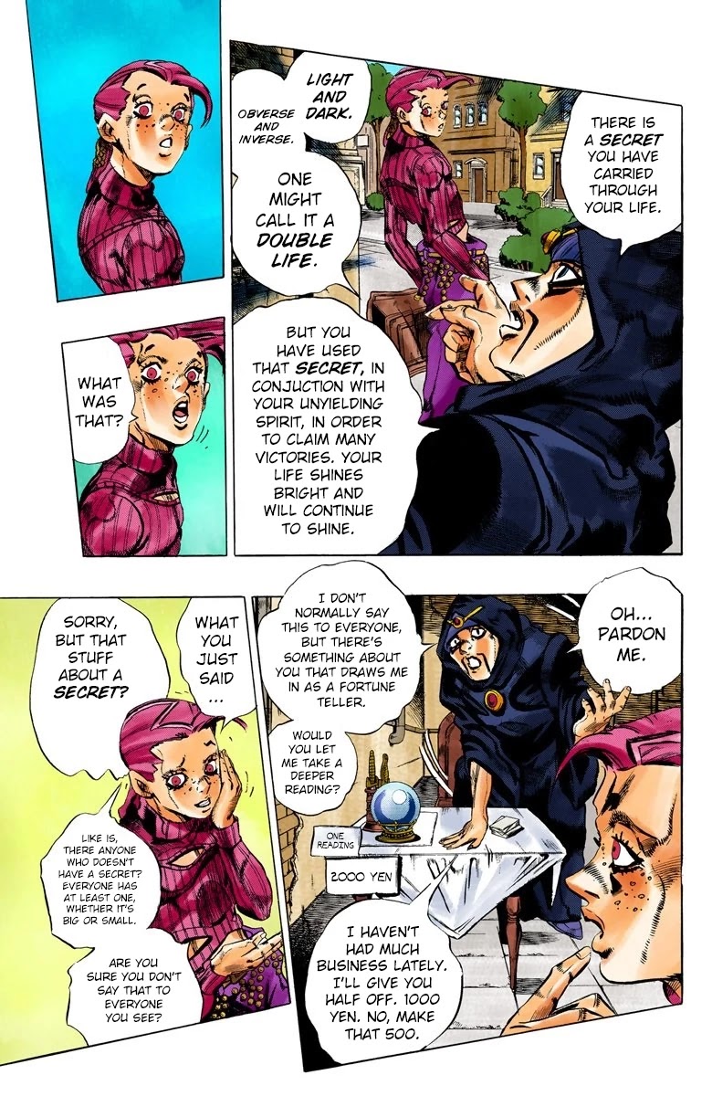 JoJo's Bizarre Adventure Part 5 - Vento Aureo (Official Colored) Chapter 102 page 8 - Chapter 102: The Island of Sardegna - Storm Warning!