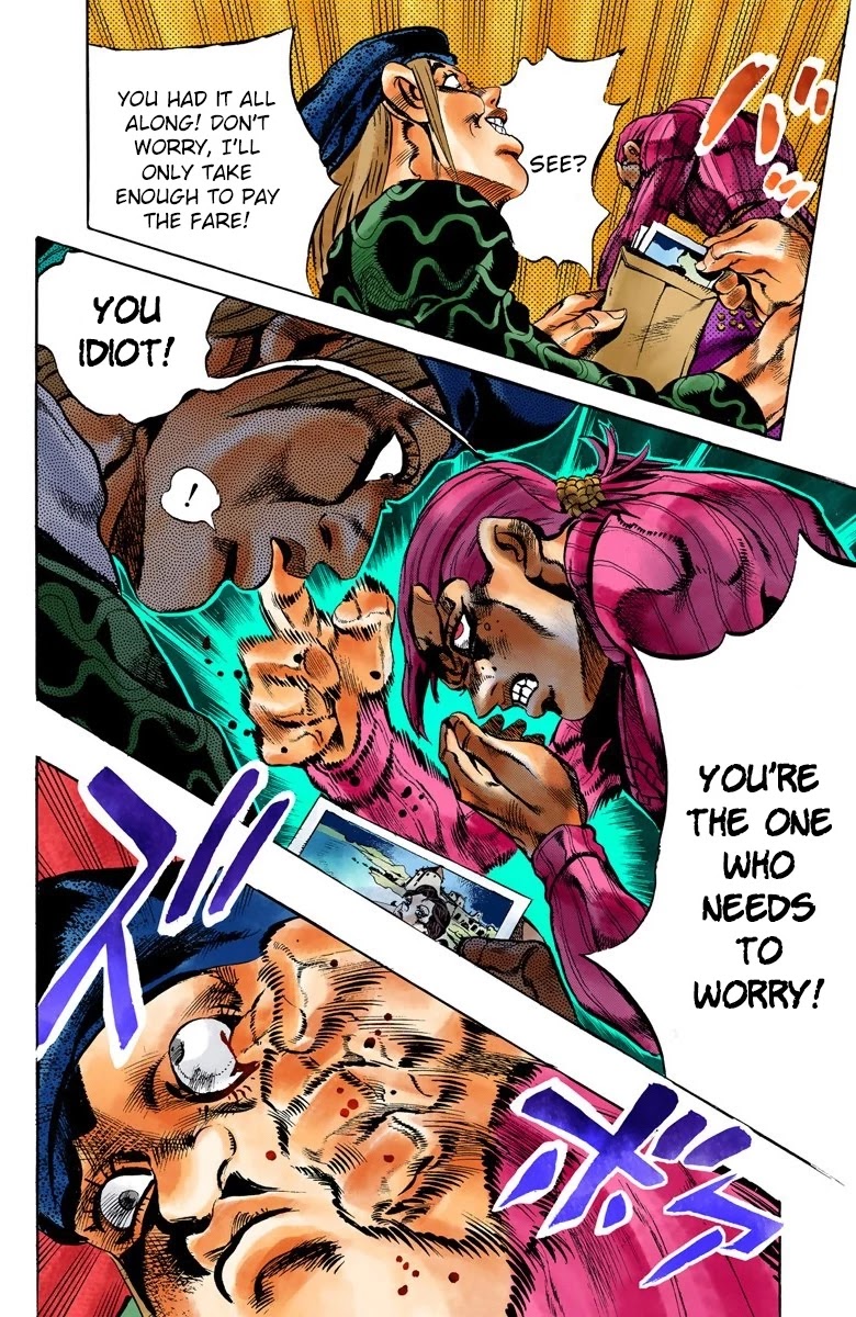 JoJo's Bizarre Adventure Part 5 - Vento Aureo (Official Colored) Chapter 103 page 10 - Chapter 103: My Name is Doppio Part 1